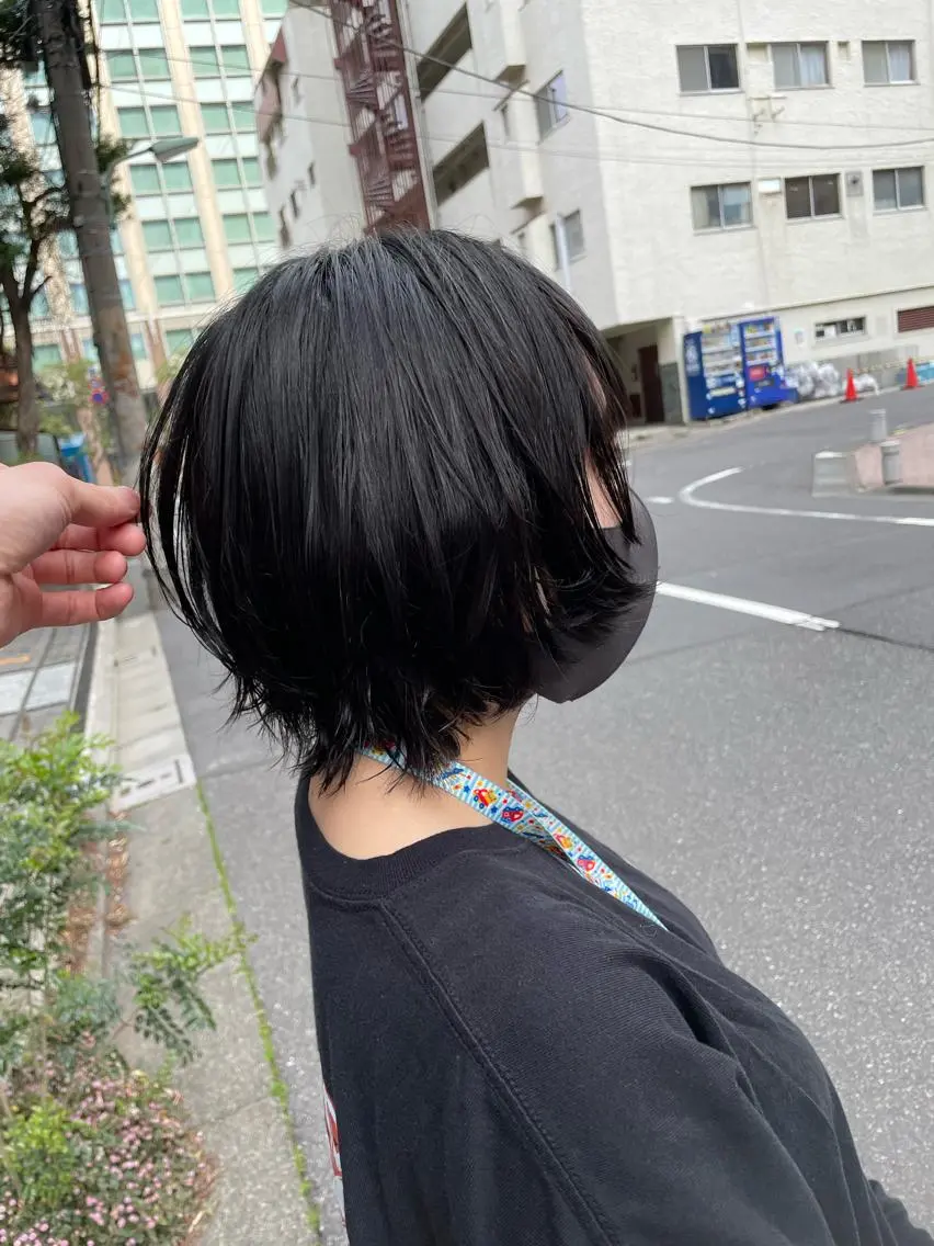 ショート ボブ ウルフカット 🐺ウルフ/レイヤー カット/高嶋湧大のヘアスタイル