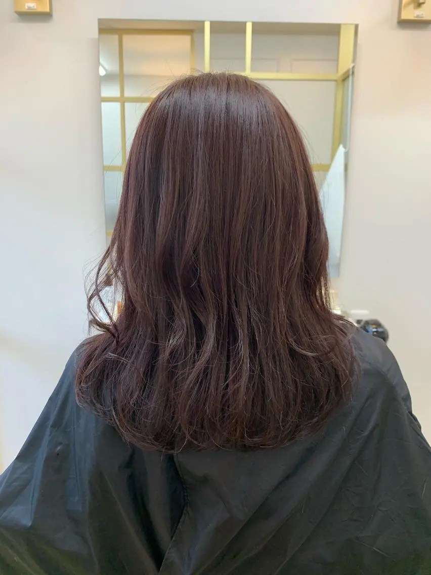 ロング カラー ブラウンカラー ピンクカラー ピンクブラウン MIHO /のヘアスタイル