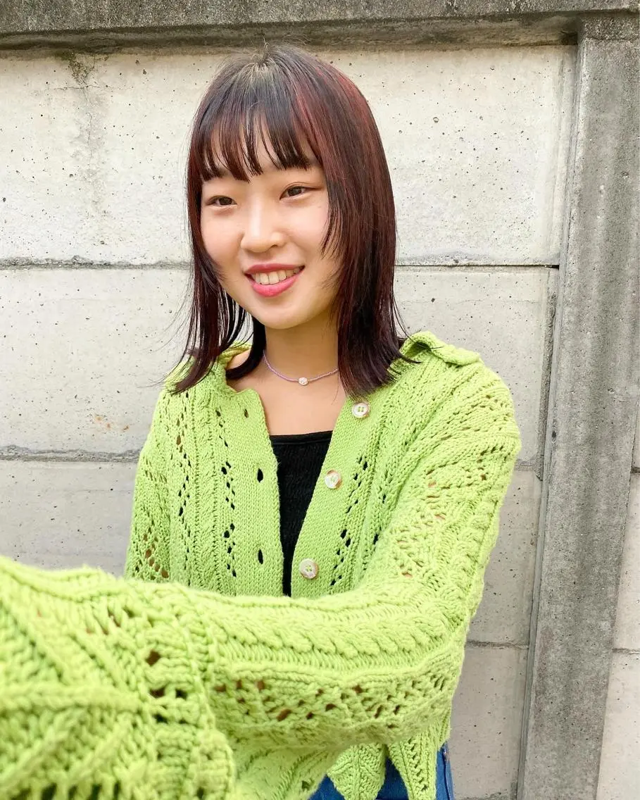 セミロング カラー パーマ ヘアアレンジ メンズ キッズ ネイル マツエク・マツパ メンズブリーチ ブリーチ パーマスタイル🔅 sayacaのヘアスタイル