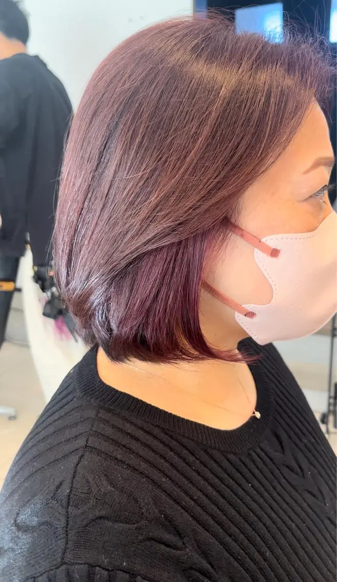 ショート カラー ショートボブ インナーカラー ボブ ショートヘア 手塚 亮汰のヘアスタイル