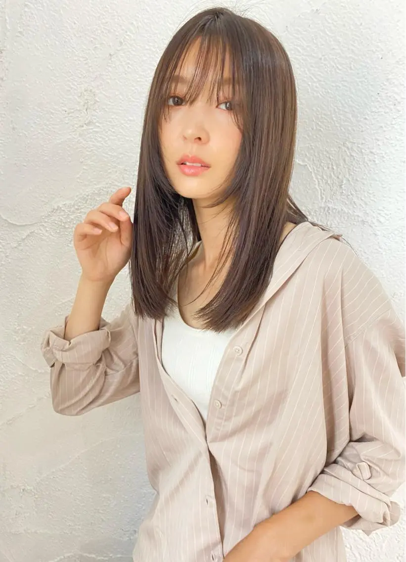 ロング カラー アディクシーカラー ブリーチ 透明感カラー エドルカラー イルミナカラー 夜23時まで予約🉑 reverieあきらのヘアスタイル