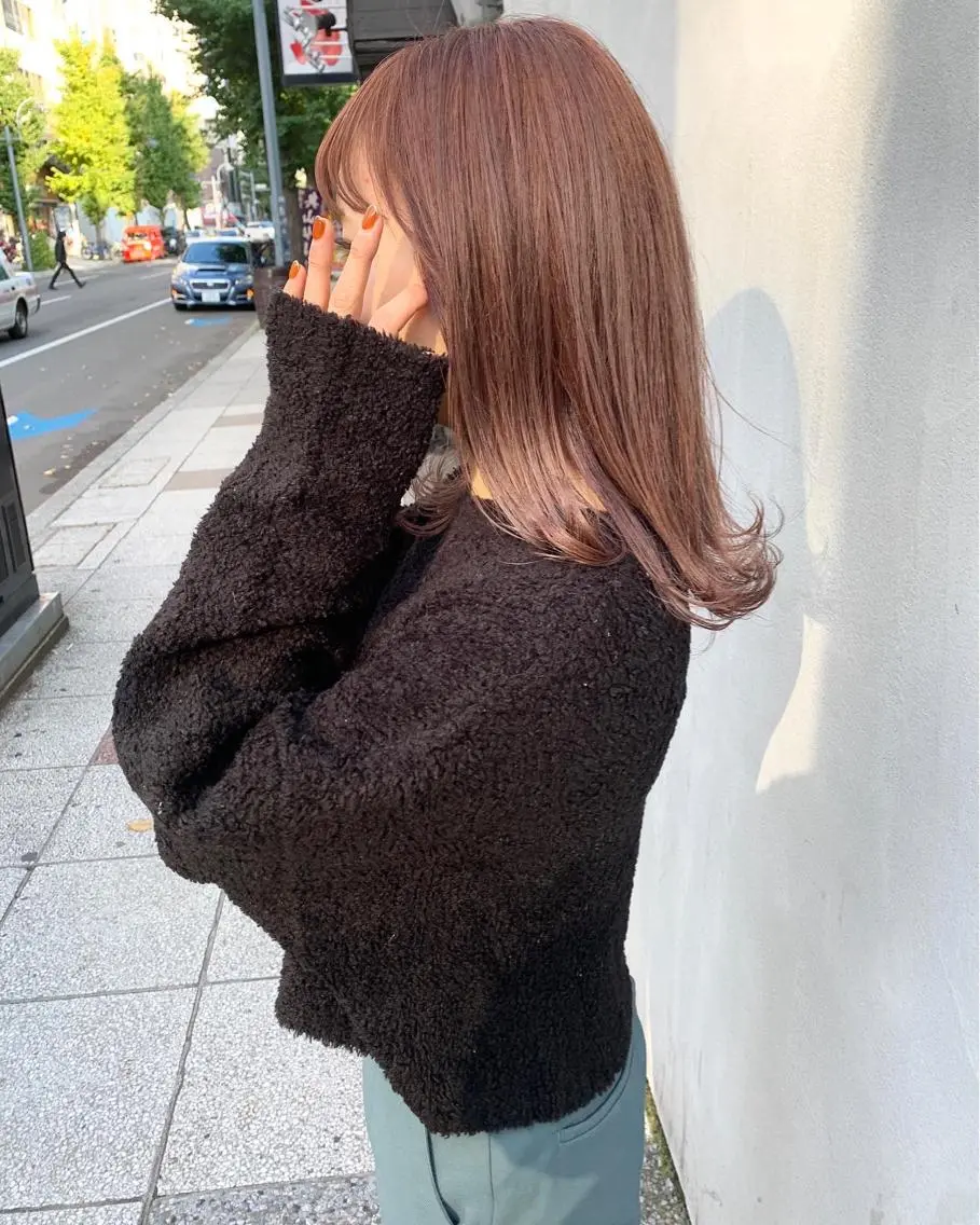 セミロング ヘアカラー トリートメント ダブルカラー/透明感 💈JUNYA💈のヘアスタイル
