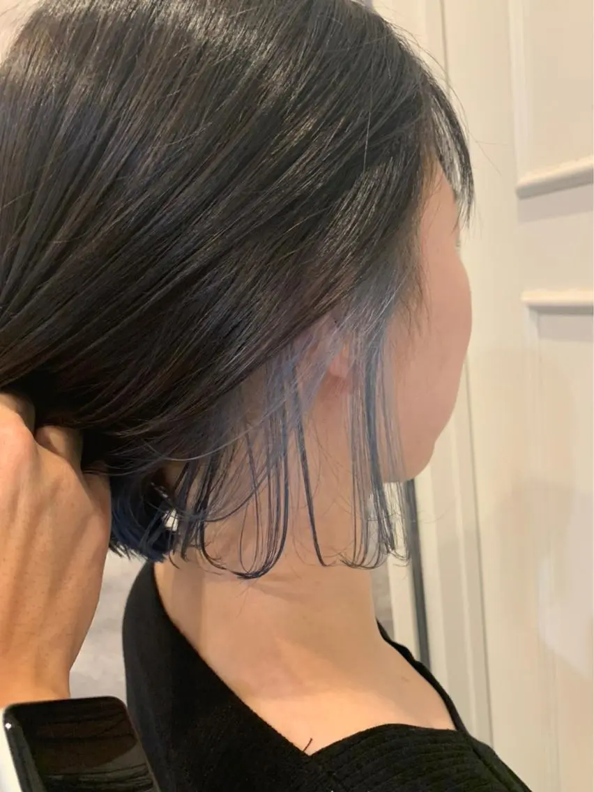 ショート カラー ブルーカラー 🫟Blanco🫟 Color&Careのヘアスタイル