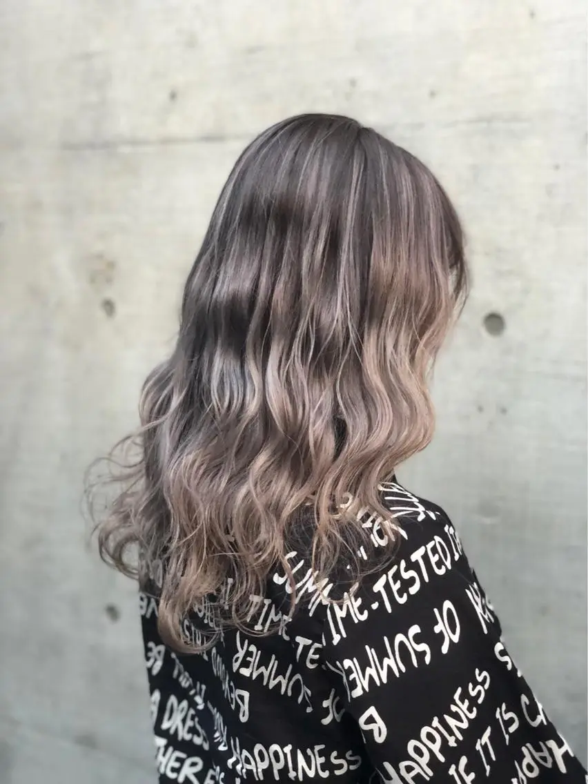 ロング カラー ✨ブリーチなしカラー ×髪質改善✨松村 潤のヘアスタイル