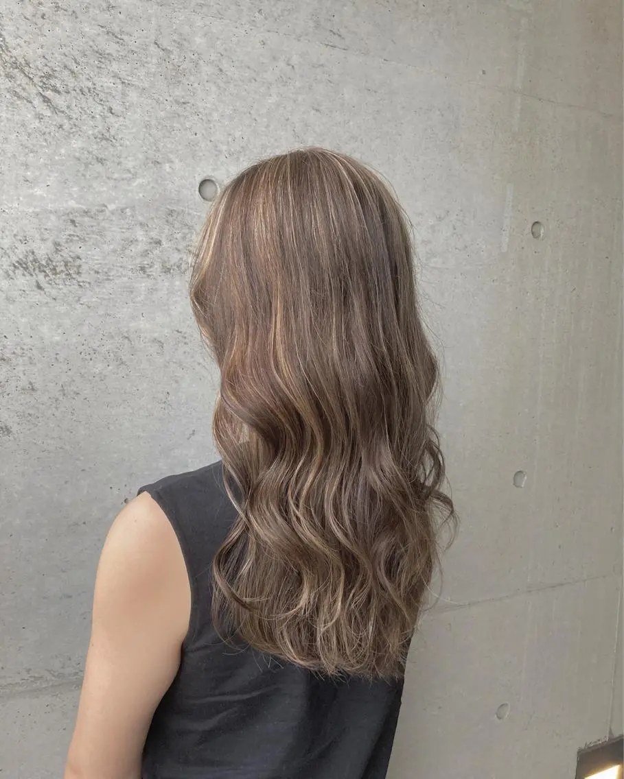ロング カット ヘアカラー トリートメント はまべ です☆のヘアスタイル