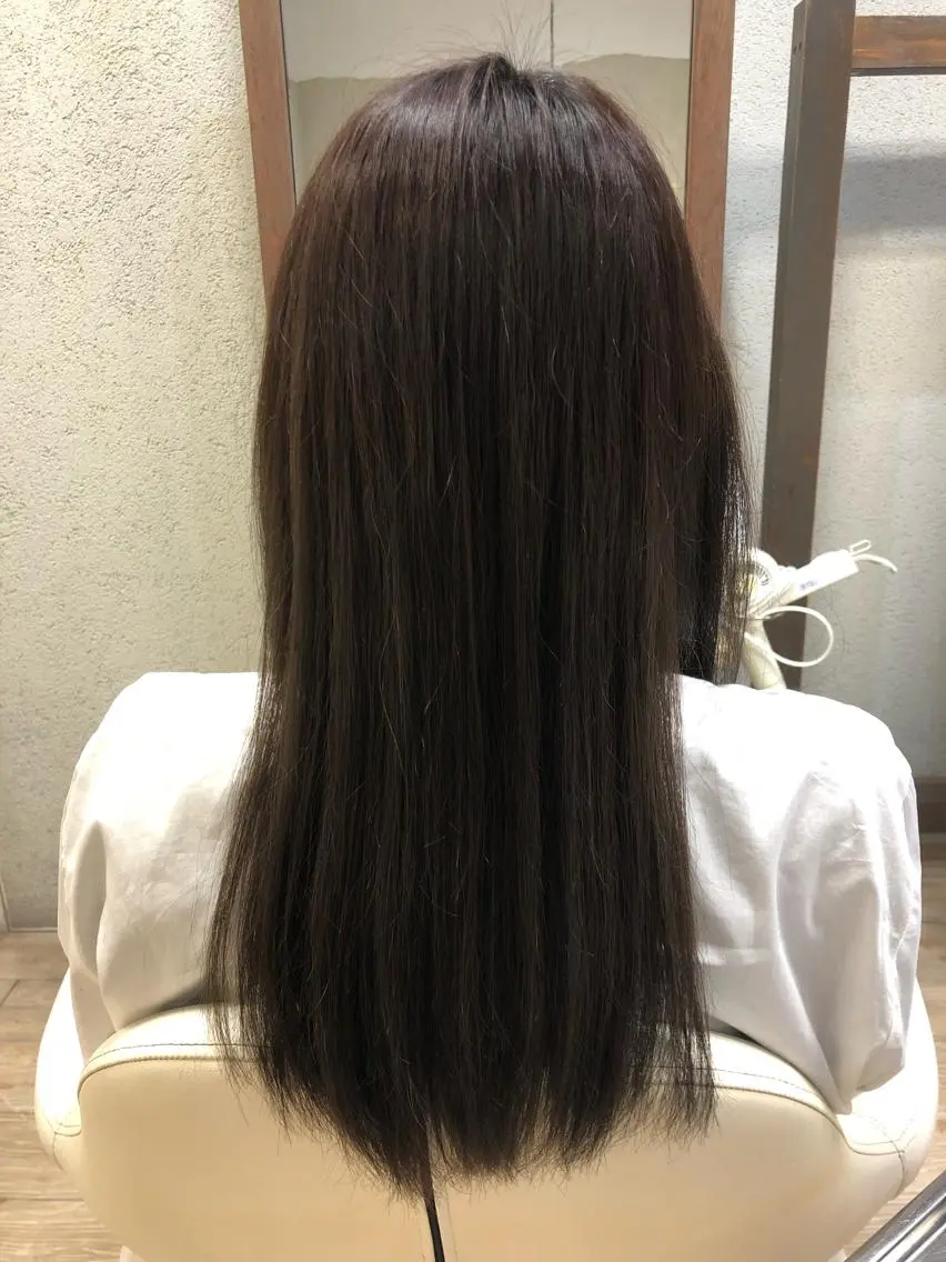 ロング カラー ヘアカラー トリートメント 阿部 美咲のヘアスタイル