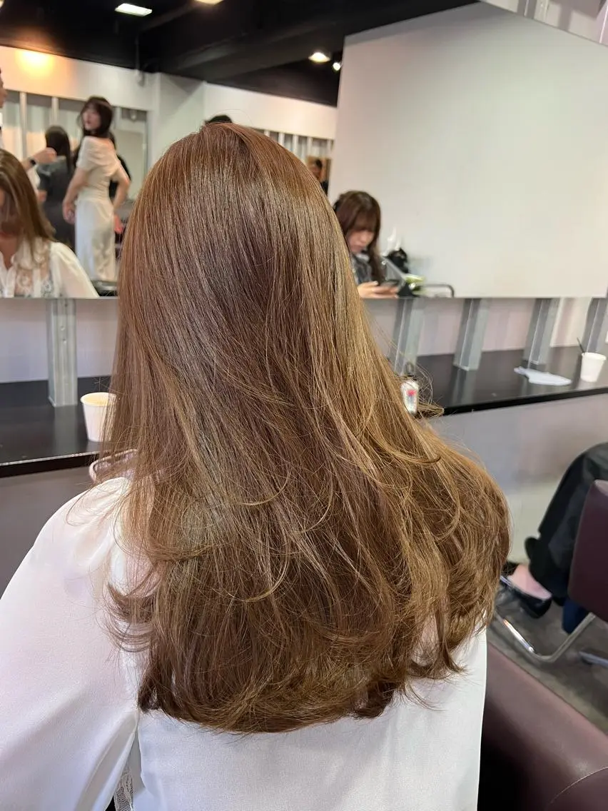 ロング カラー バレイヤージュ ベージュカラー グラデーションカラー ハイライトカラー くびれヘア 🇺🇸海外レイヤー /カラーGOのヘアスタイル