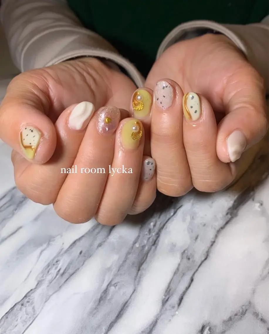 ネイル ネイルルームリッカ 𝐦𝐚𝐲𝐮のネイルデザイン