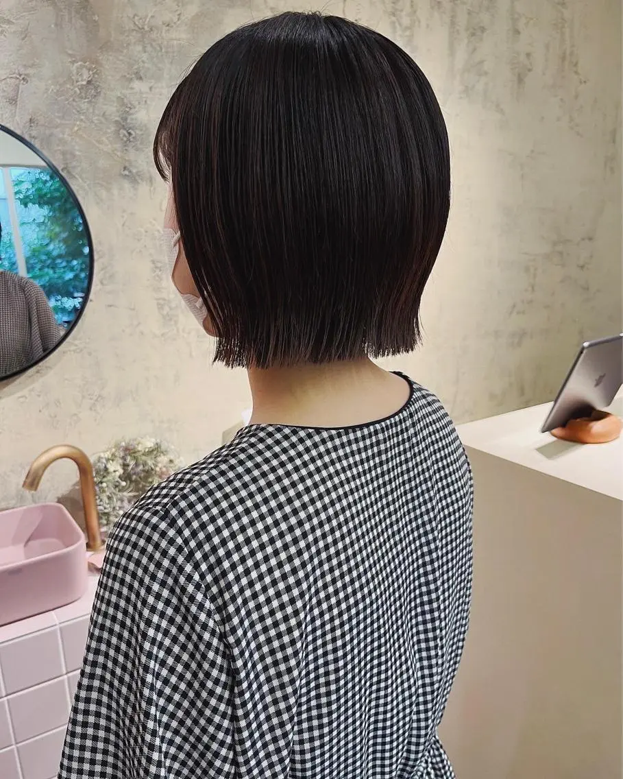 ショート ボブ 西山 紗耶香🪽 透明感カラー/ボブのヘアスタイル