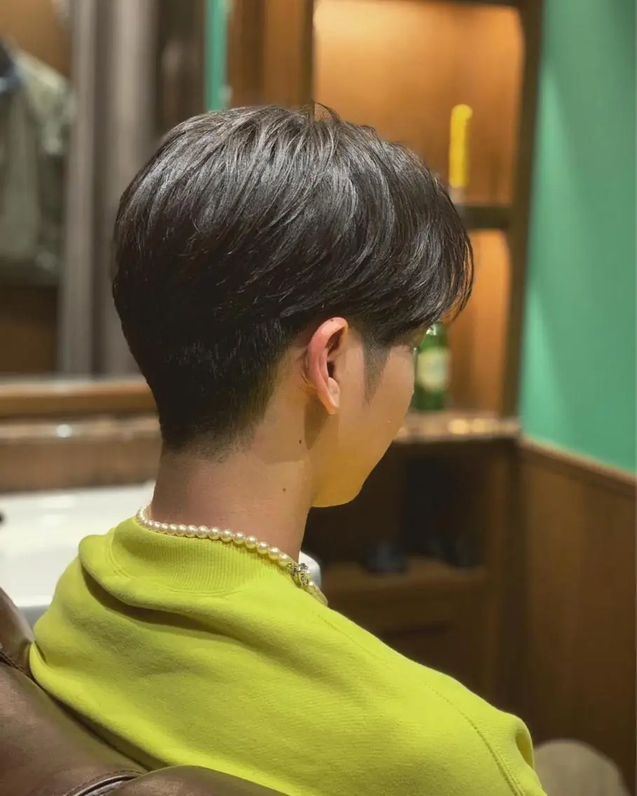 ミディアム メンズ 安田 遥のヘアスタイル