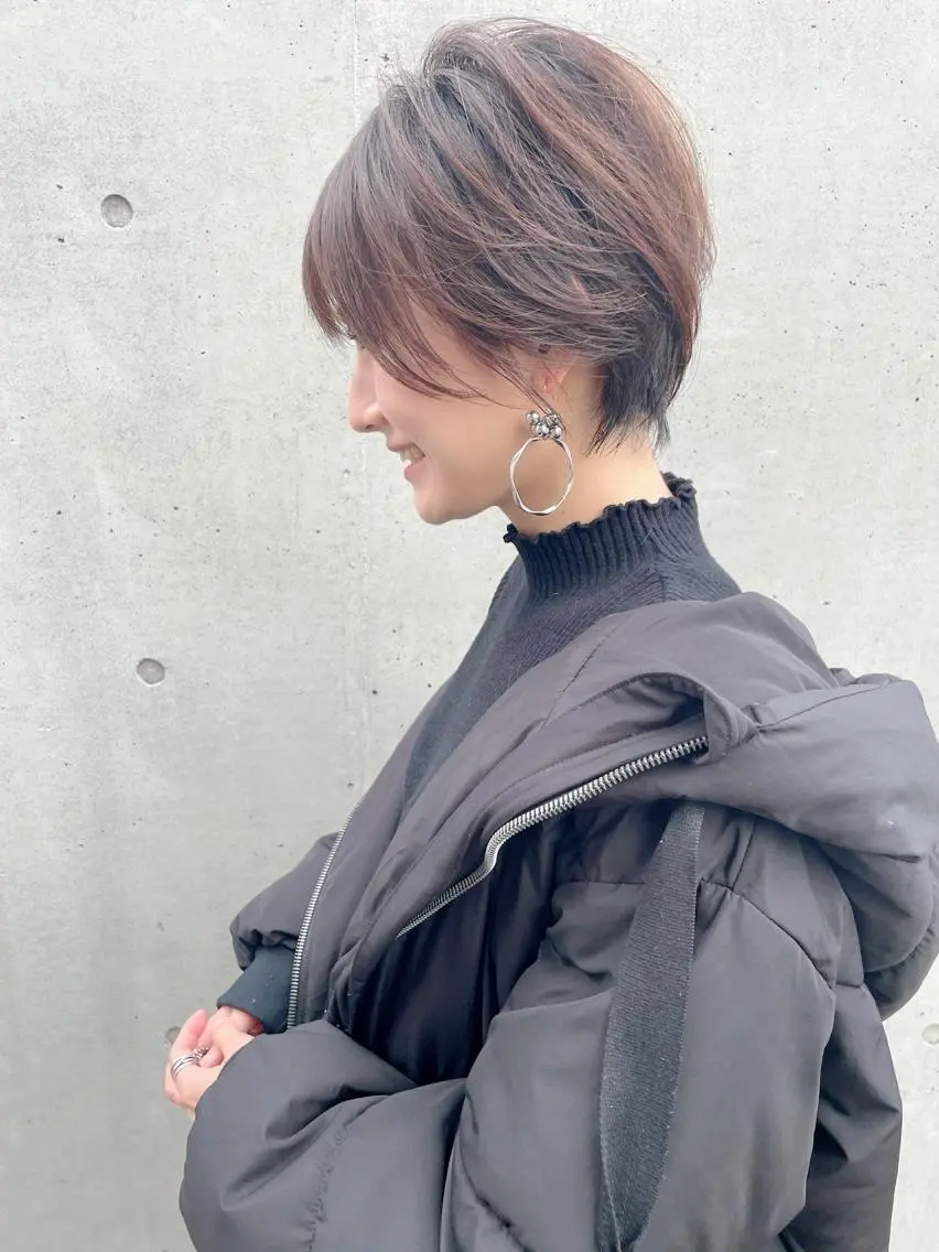 ショート カラー ショートヘア 小顔カット ✂️ショートの匠✂️ 國井慎平のヘアスタイル