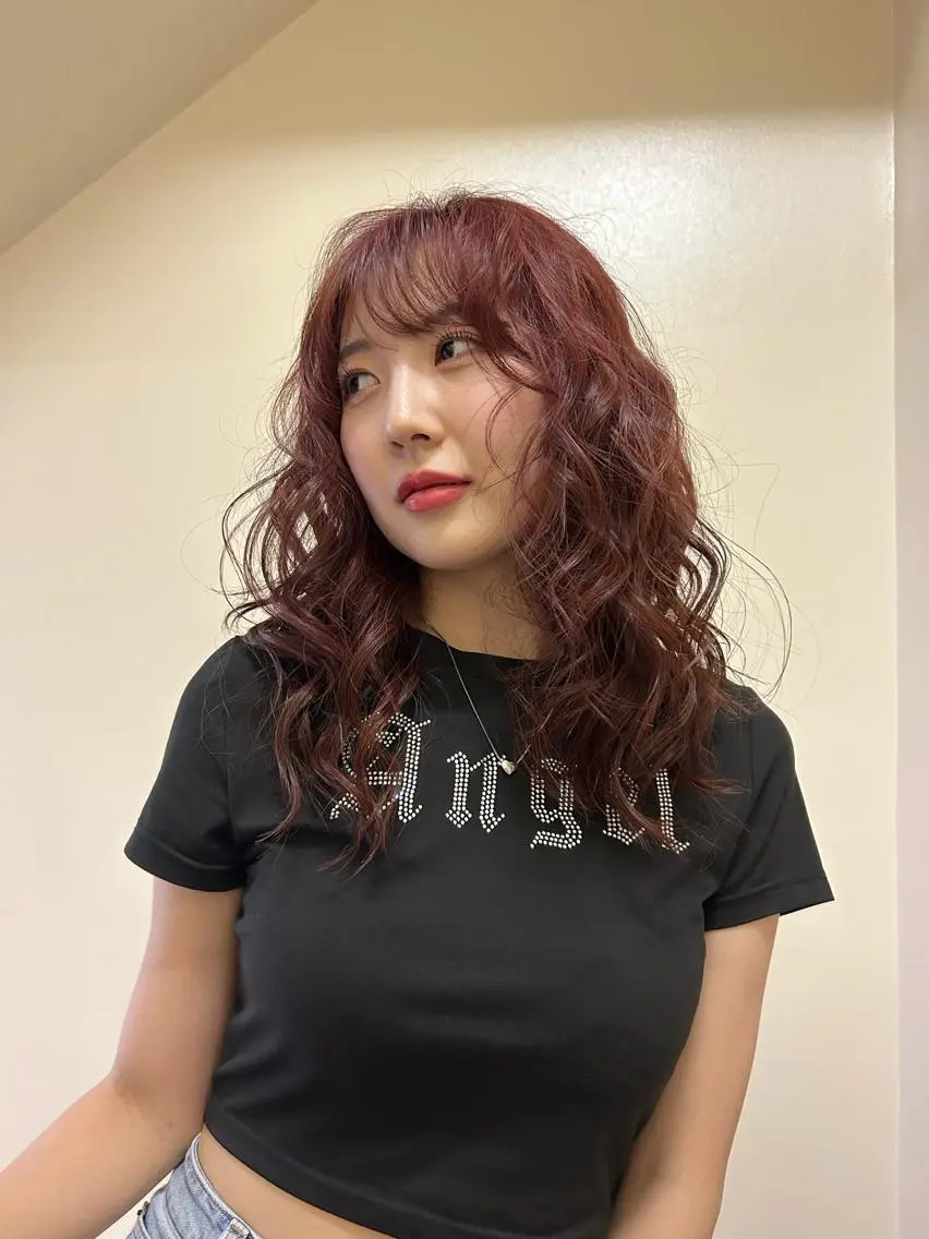 セミロング カラー ヘアアレンジ ブリーチ ブリーチなしカラー ヘアカラー トリートメント ☕️結【suii.】 ボブ/ヘアセット☕️のヘアスタイル