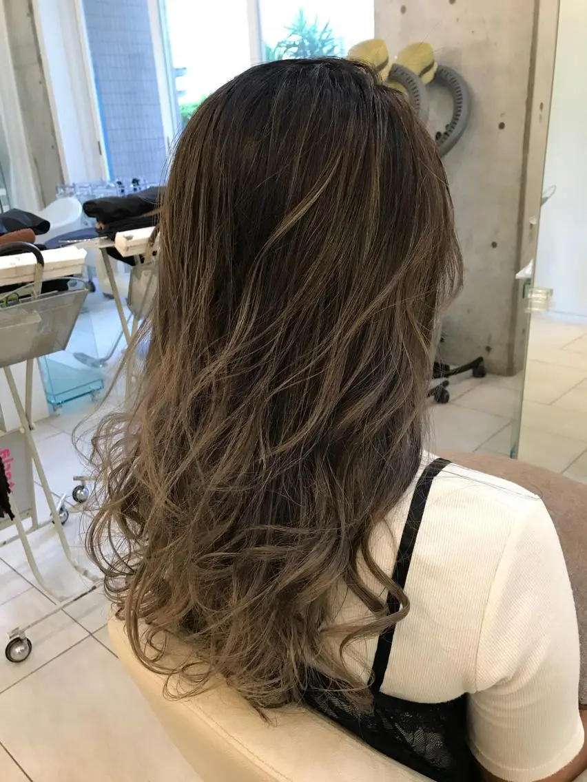 ロング カラー カット ヘアカラー 松本 潔樹のヘアスタイル