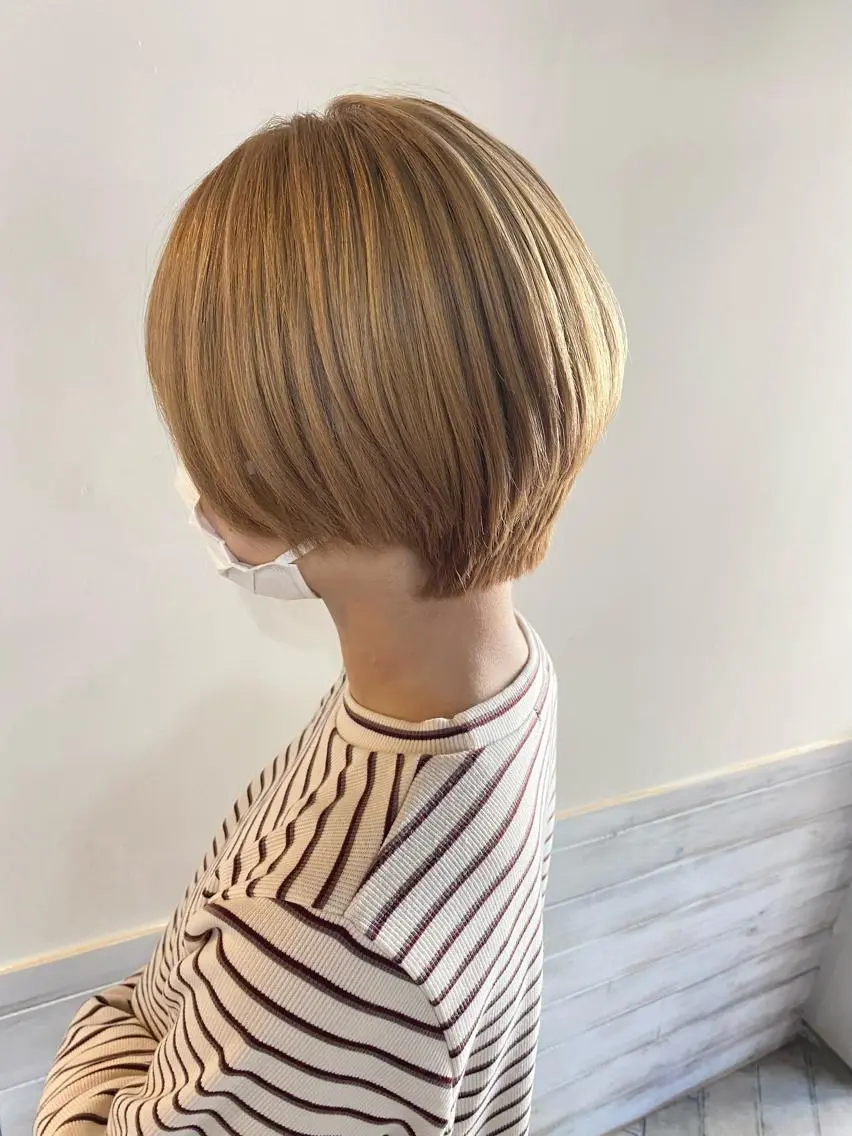 ショート カラー ヘアカラー オーナースタイリスト 奈須雄紀のヘアスタイル
