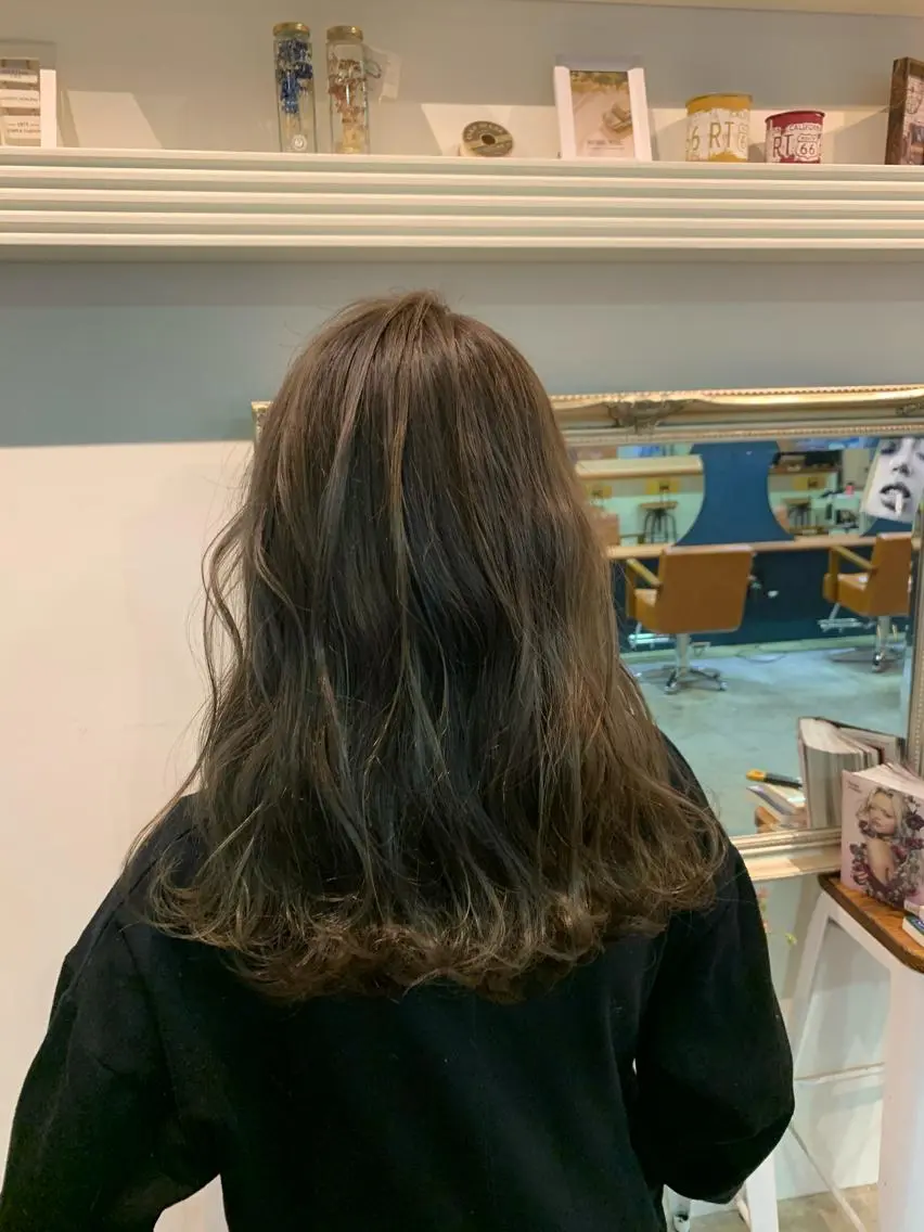 セミロング ヘアカラー トリートメント ヘッドスパ ヘアセット 大宮/山口 竣也のヘアスタイル