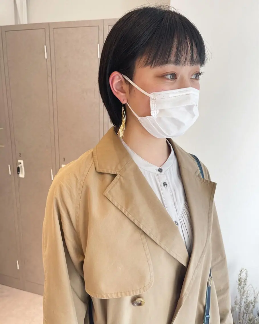 ショート ワイドバング 中野 恵脩のヘアスタイル