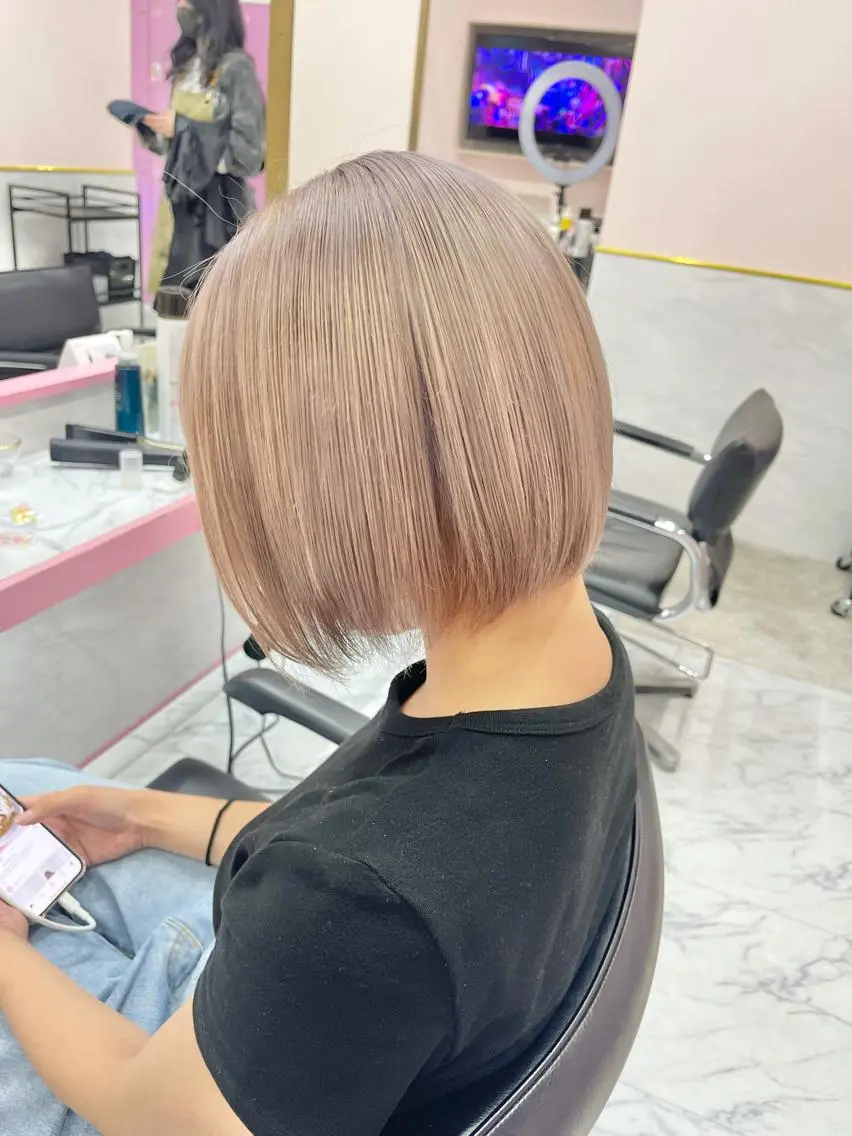 ショート ヘアカラー トリートメント 店長 小池アキトのヘアスタイル