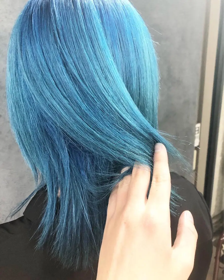 セミロング カラー ヘアアレンジ ヘアカラー メンズ特化✂️栗原 侑也のヘアスタイル