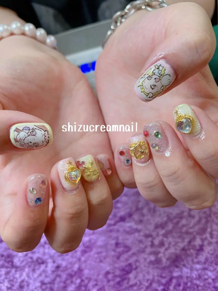 ネイル shizucream 痛デコネイル専門のネイルデザイン