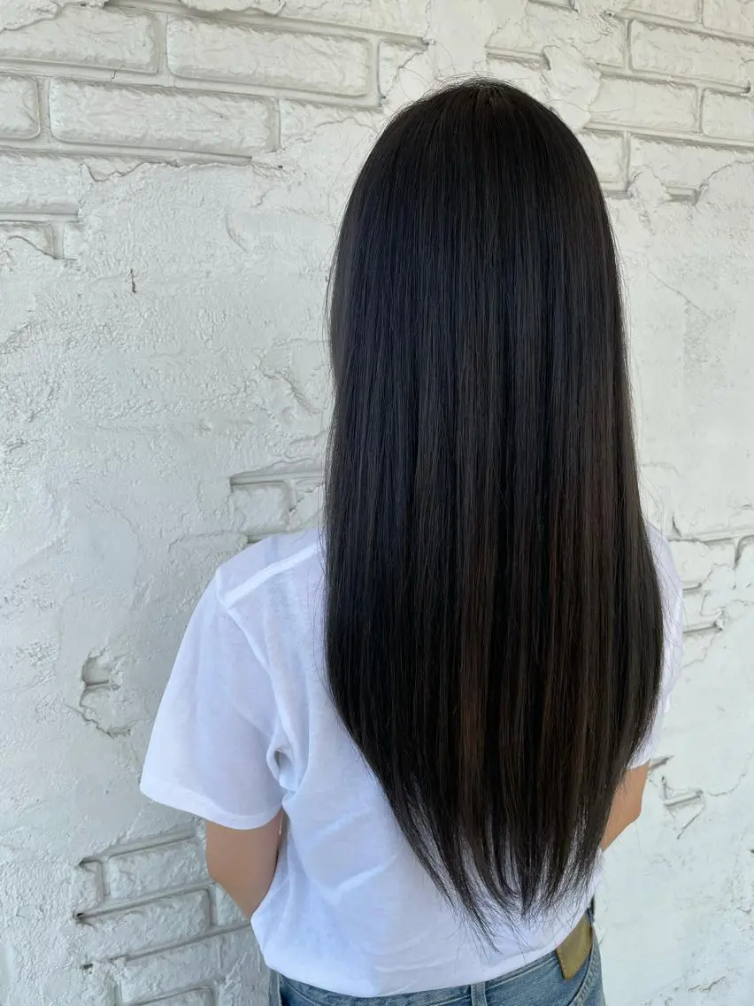 ロング カラー カット ヘアカラー トリートメント 【髪質改善】 夏目結以のヘアスタイル