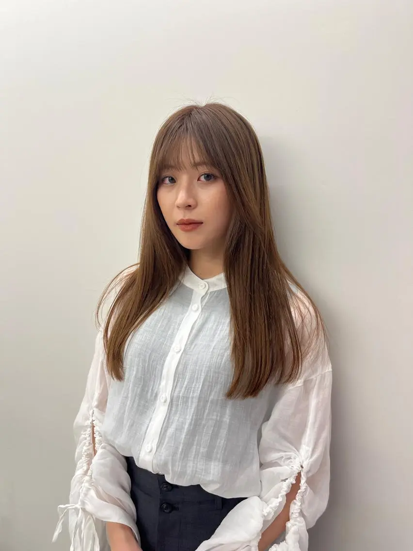 ロング カラー ヘアアレンジ 韓国好き🇰🇷 美容師MIKUのヘアスタイル