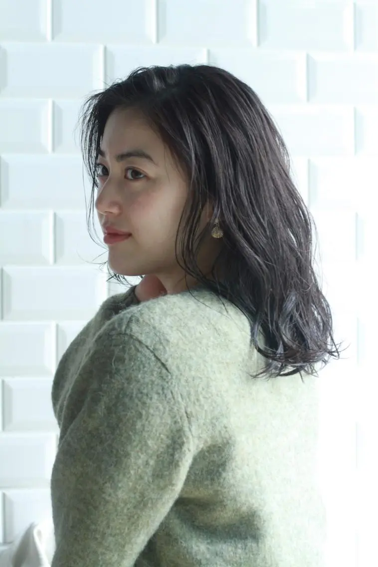 ミディアム カラー パーマ appiis 柳田葵　横浜のヘアスタイル