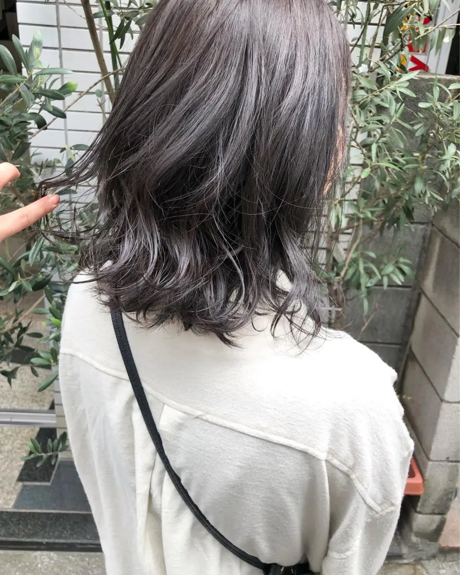ミディアム カラー 🌷ボブ/髪質改善 ストレートのヘアスタイル