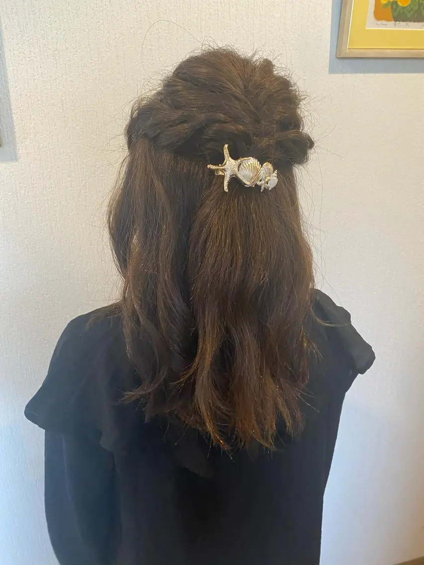 ロング カラー ヘアアレンジ ヘアカラー ブリーチ🐰インナー ♡ハイライト♡綾🐰のヘアスタイル