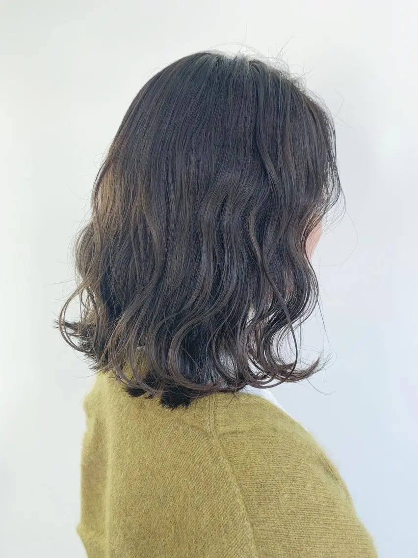 ミディアム カラー ヘアアレンジ ミディアムパーマ アディクシーカラー ベージュカラー グレージュ ハイライトカラー レイヤーカット/艶髪 🎀笠原 優花🎀のヘアスタイル