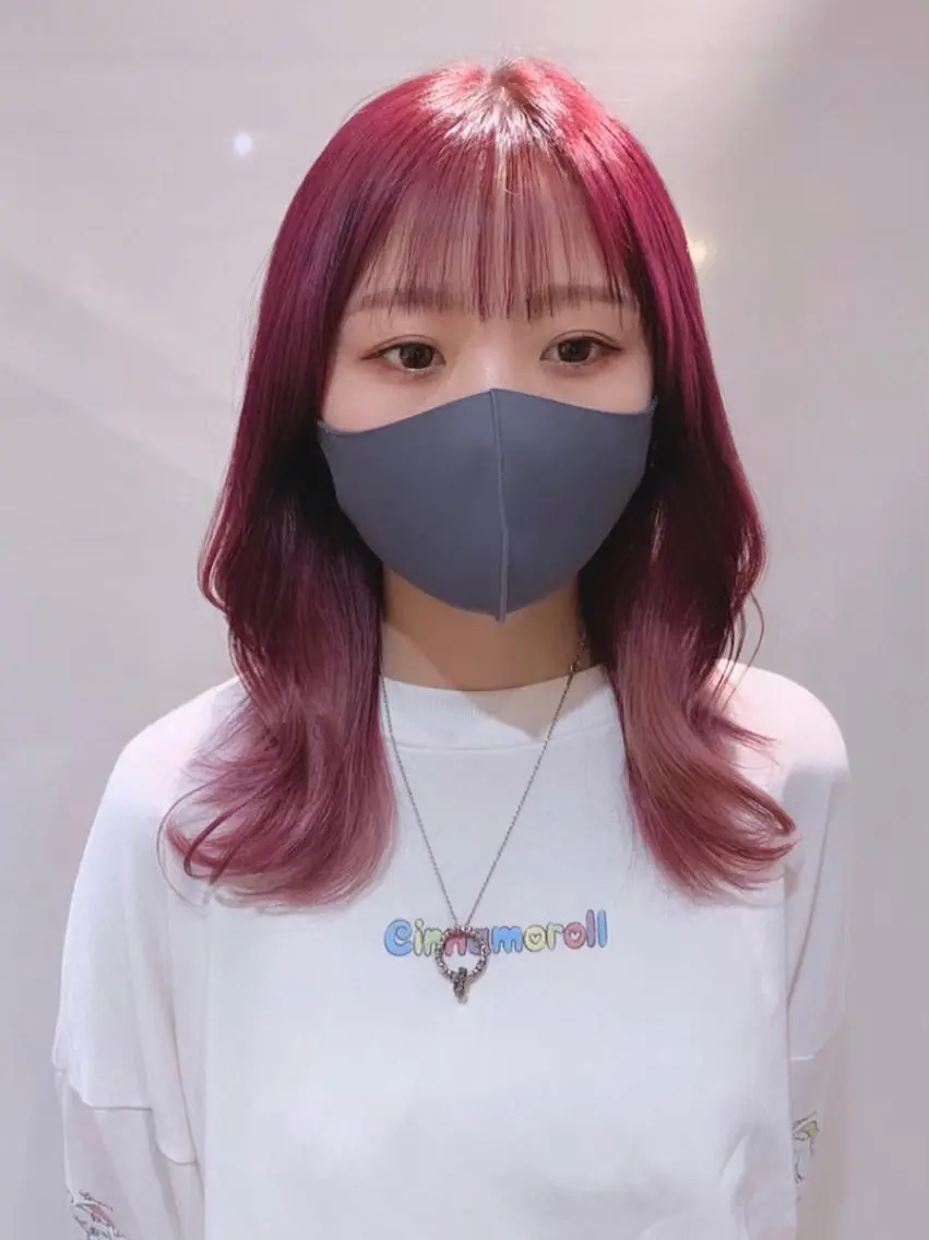 ミディアム カラー ヘアアレンジ 柔らか垢抜けｶﾗｰと ｶｯﾄ🫧ASUKAのヘアスタイル