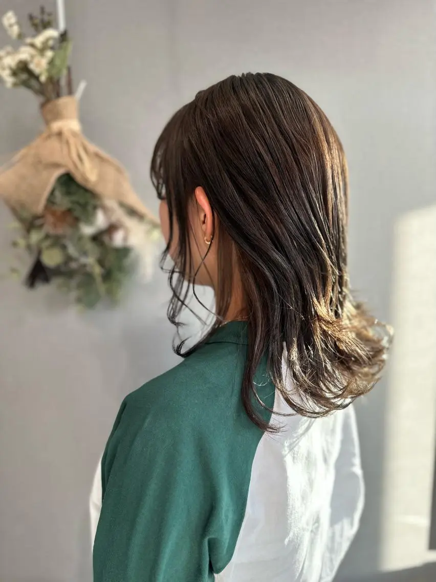 セミロング カラー アディクシーカラー ヘアカラー K Harukaのヘアスタイル