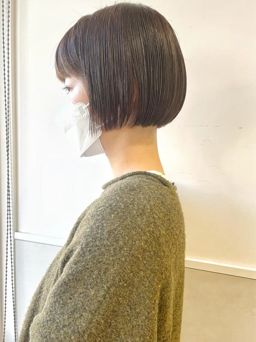 ショート カラー ボブ 齋藤 咲のヘアスタイル