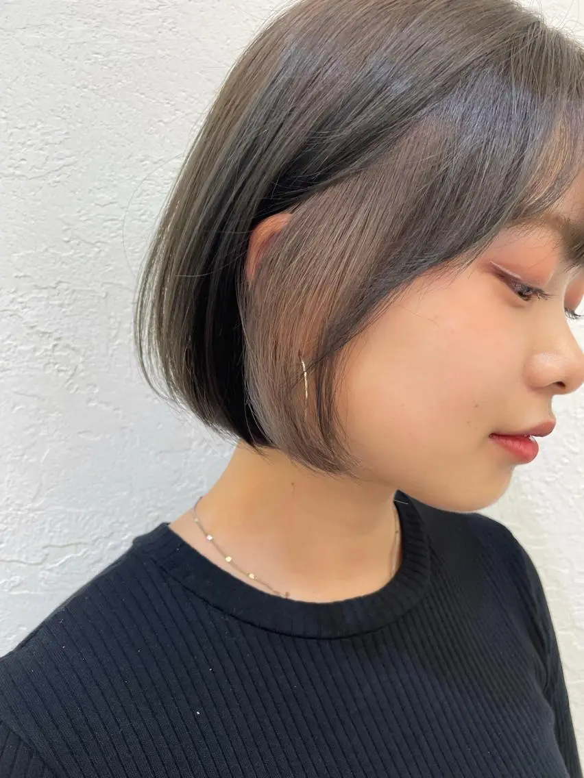 ショート カラー ヘアカラー トリートメント ヘアセット 怪我のため7月 復帰田中瑞希🍃のヘアスタイル