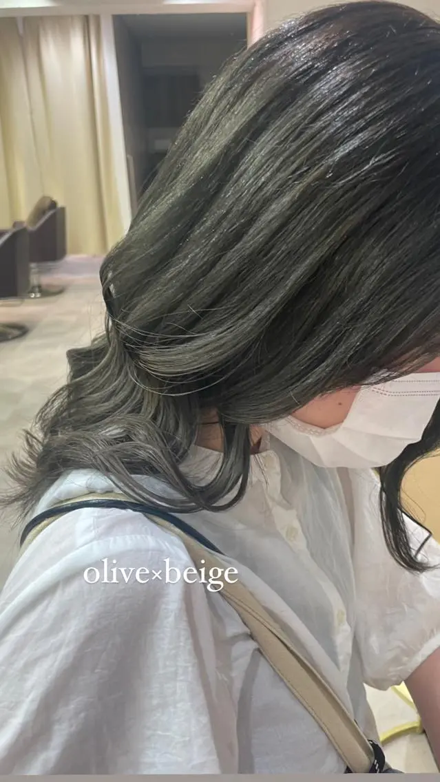 セミロング カラー ヘアアレンジ カット ヘアカラー 野町好花 レイヤー/髪質改善のヘアスタイル
