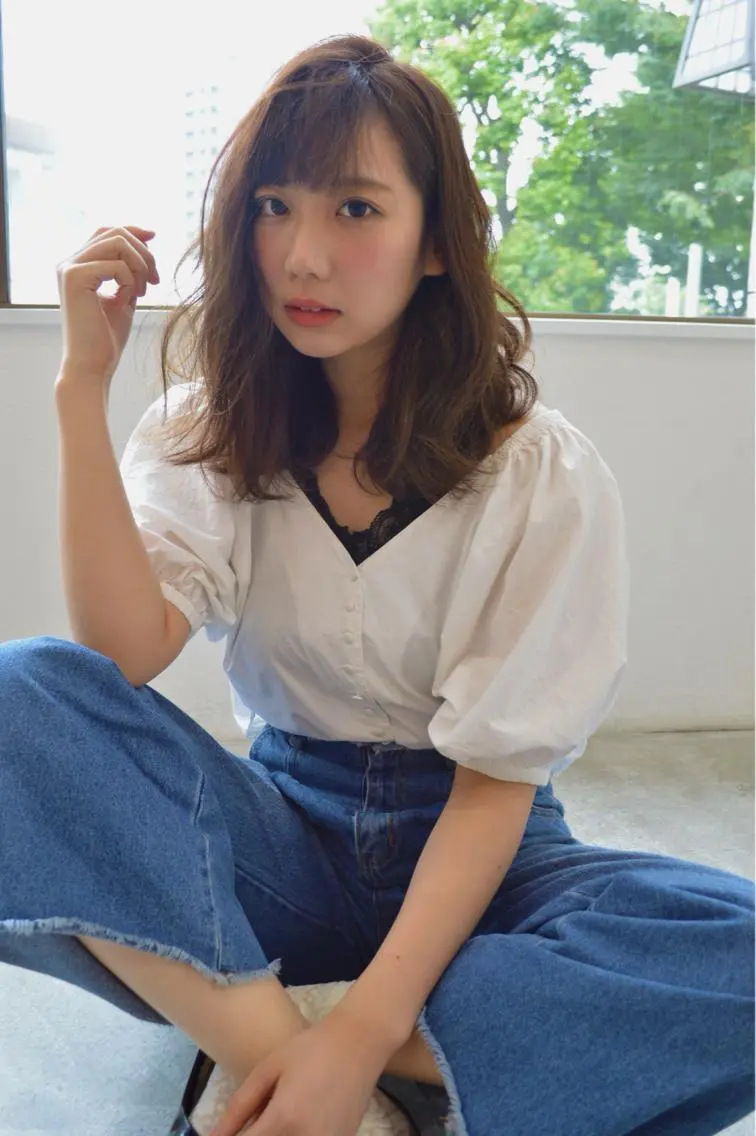 セミロング 植野/新宿 高田馬場のヘアスタイル