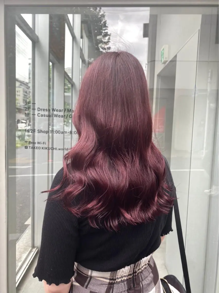 ロング 💕コテ巻き風パーマ 💕KEIYA 💕のヘアスタイル