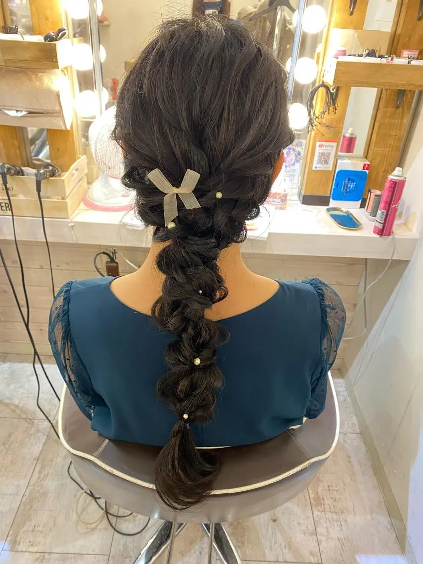 セミロング ヘアメイク エンカレッジのヘアスタイル