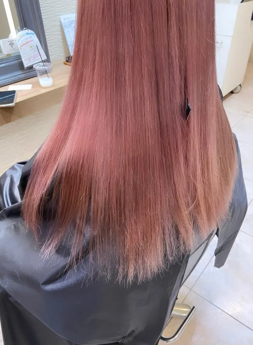 ロング カラー ハイトーンカラー トリートメント 酸熱トリートメント カワイイ×上品艶ヘア / RITO🪽のヘアスタイル