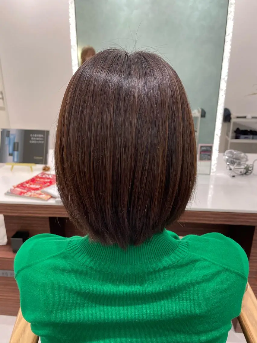 ショート カラー ＊ロングモデル＊ 清水菜穂香のヘアスタイル
