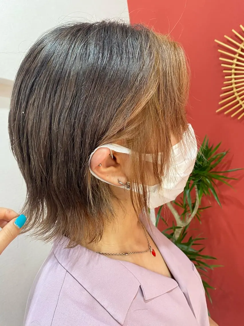 ショート ミストバング 大久保 愛のヘアスタイル