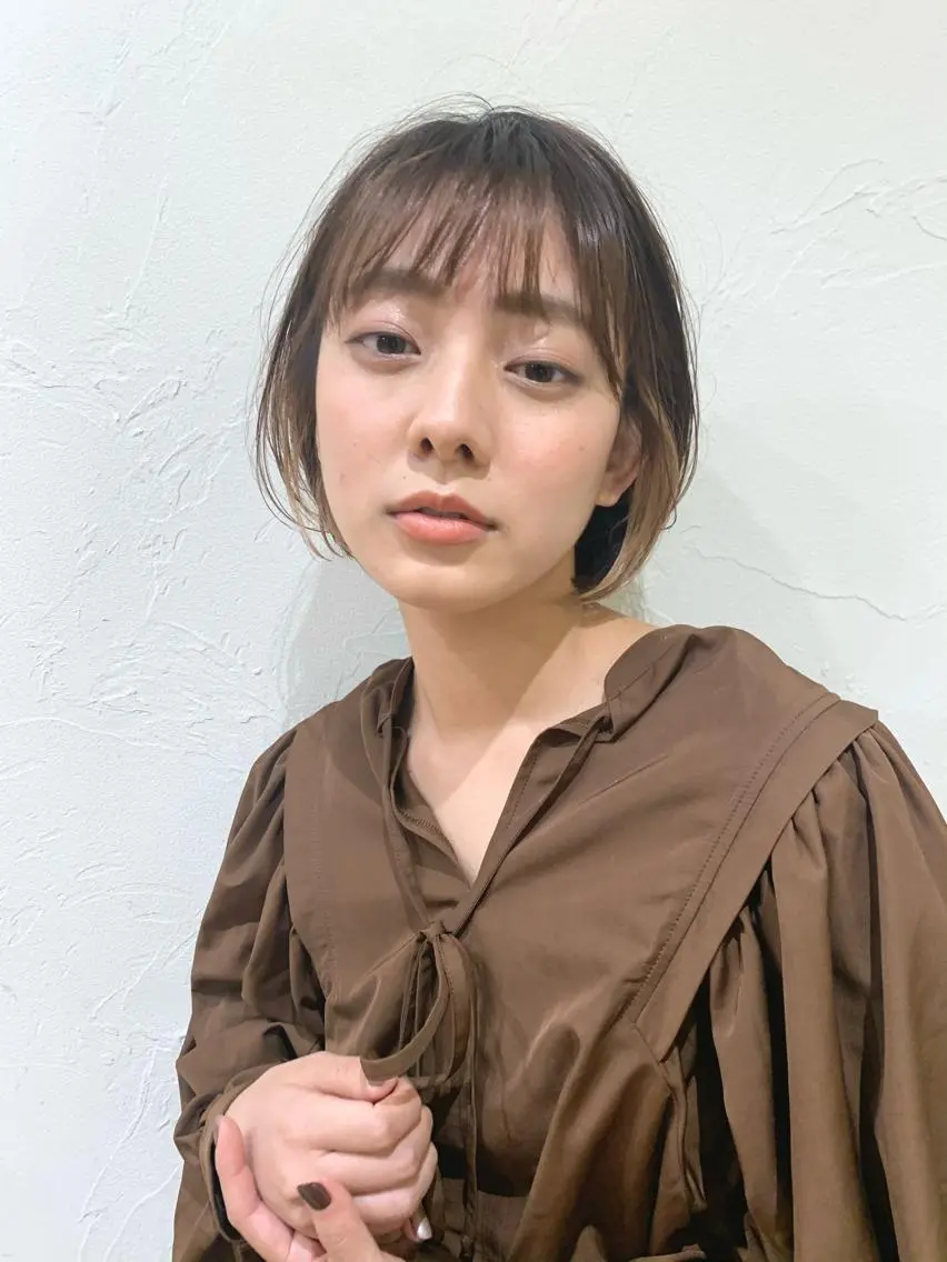 ショート カット ヘアカラー トリートメント 向井 涼太朗のヘアスタイル