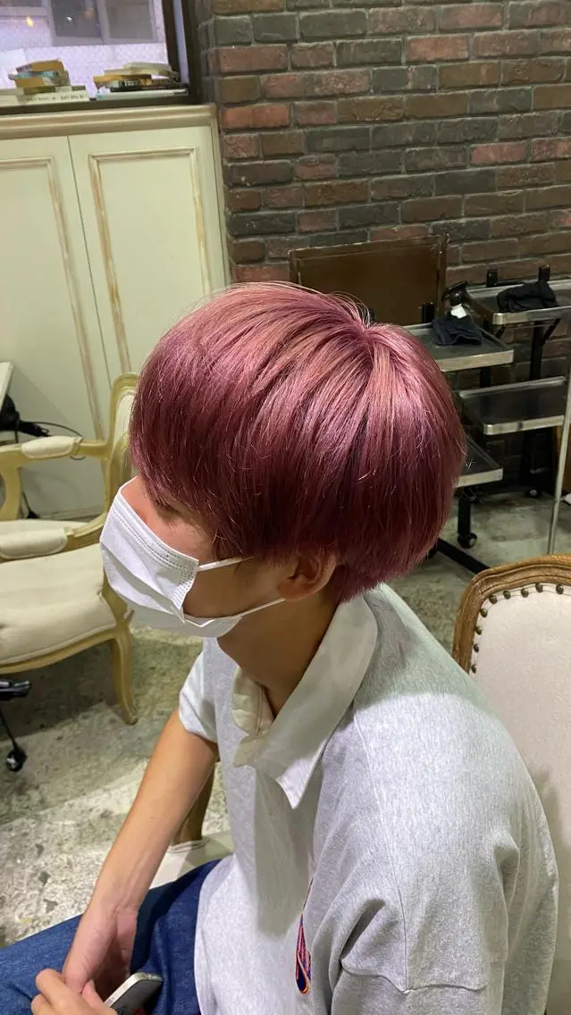 メンズ 美髪矯正 透明感 カラー⭐️ユウキのヘアスタイル