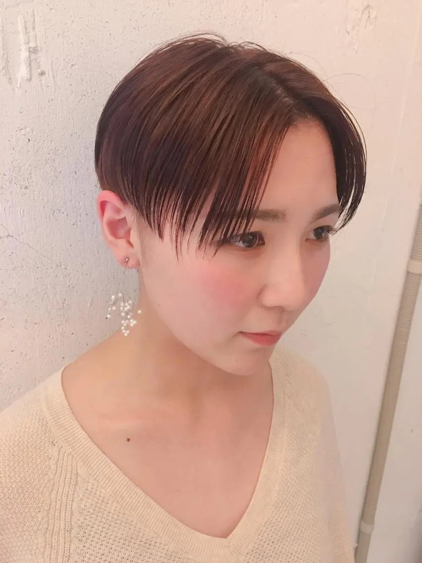 ショート ショートヘア シノザキ/薬院/ボブ /ショート/髪質改善のヘアスタイル