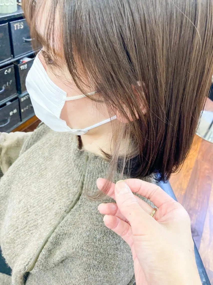 ミディアム カラー カット ヘアカラー 小木曽智美 /ボブ/ショートのヘアスタイル