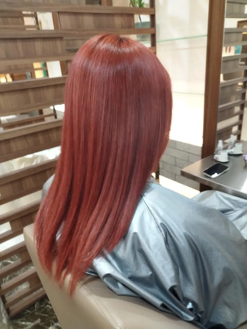 セミロング カラー ダブルカラー 髪質改善 トリートメント 髪質改善⭐️⭐️⭐️ コワフェルドエクセルのヘアスタイル