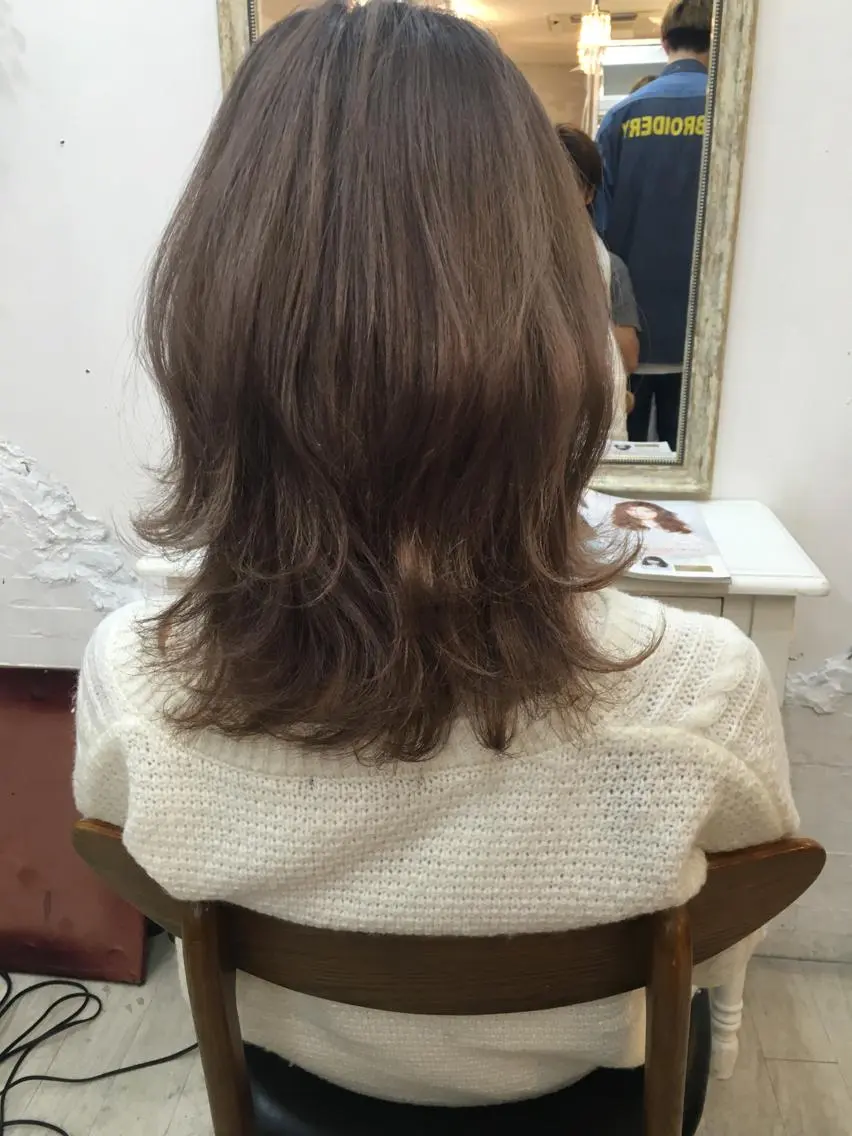 ショート ミディアム セミロング ロング カラー ダブルカラー エクステ(レミー毛) NINEのヘアスタイル