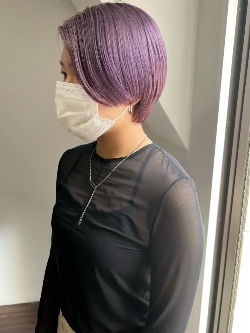 ショート カラー ハイトーン/ボブ 🎀sonokaのヘアスタイル