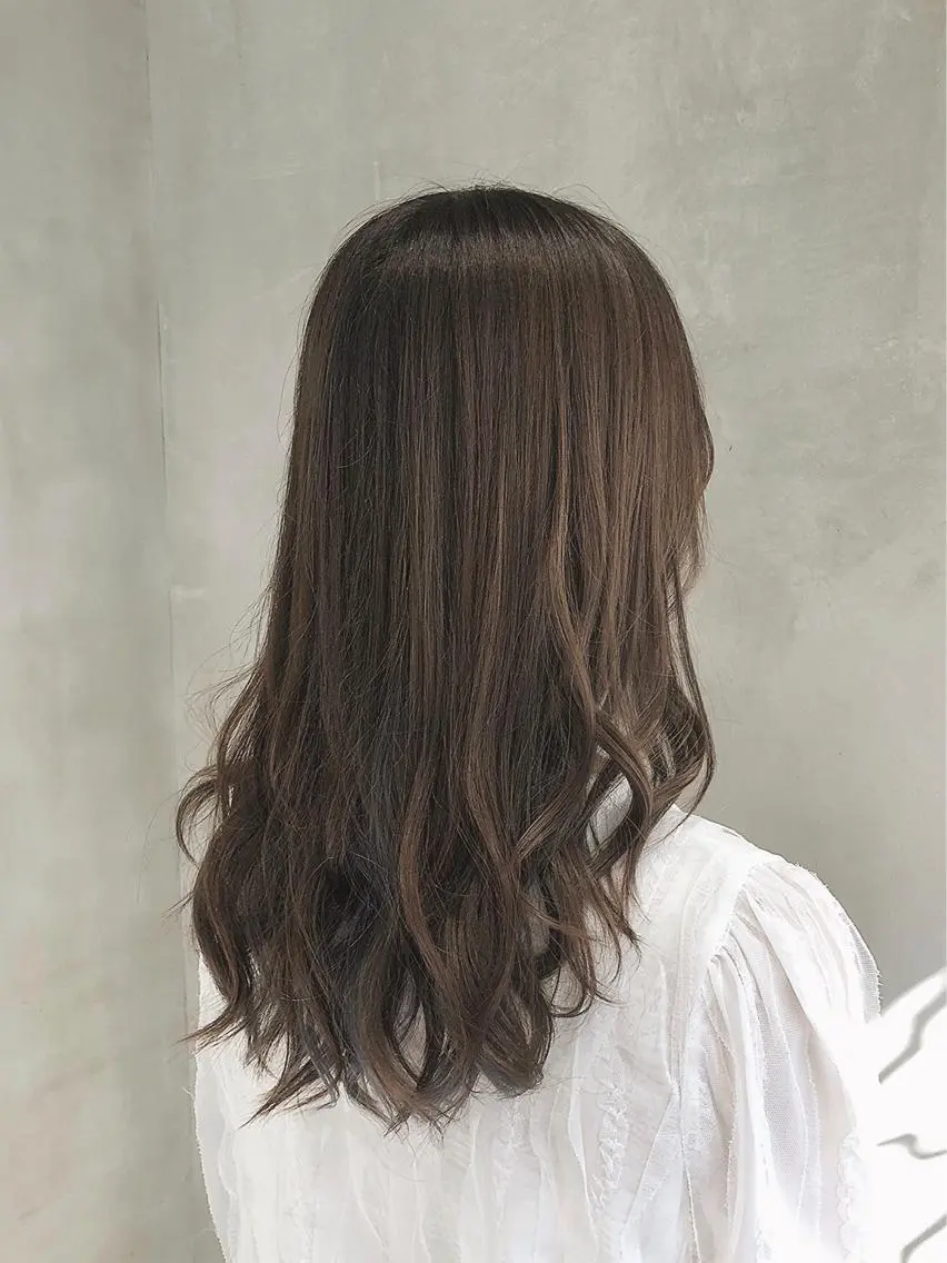 ミディアム カラー ヘアアレンジ ヘアカラー トリートメント ヘアセット TOKI /透明感/原宿のヘアスタイル