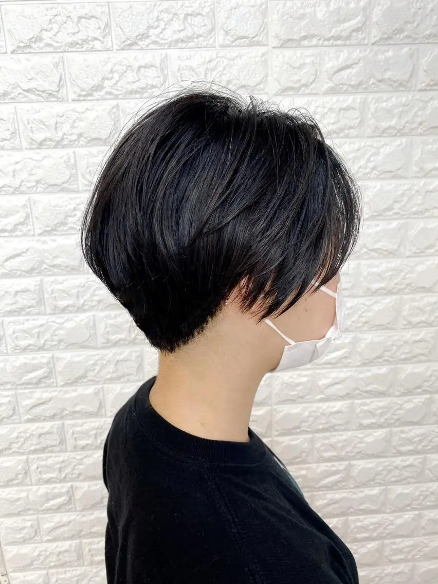 ショート ハンサムショート ショートヘア 高木 麻知子のヘアスタイル