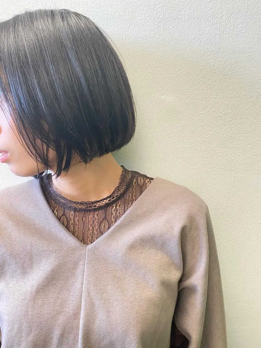 ミディアム カラー カット 安藤 翔平のヘアスタイル